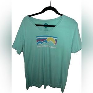 Life Is Good “Mountain Mama” V-Neck